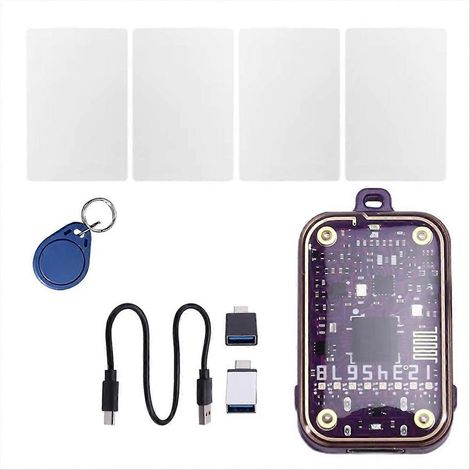 Badge RFID EM125KHZ Lecteur de Cartes à Puce, Émulateur IC/ID, Porte-Clés pour Contrôle d'Accès (1/5)