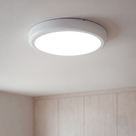 Plafoniera LED 24W Circolare Metallo Ø300 mm Design Bianco 6000K Bianco Freddo (1/3)