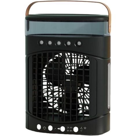 Ventilateur de bureau à économie d'énergie avec veilleuse, ventilateur de bureau oscillant portable (1/2)