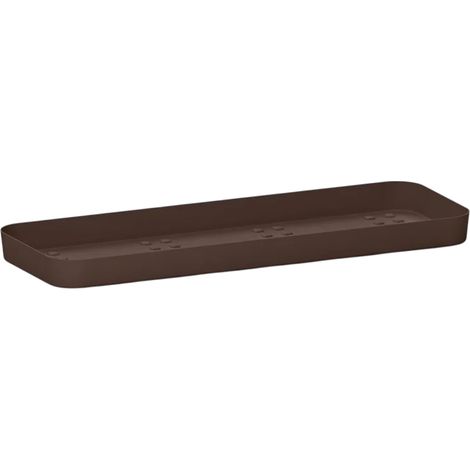 Sottofioriera rettangolare in plastica Cleo 60cm Bronzo VECA