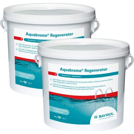 Pack de 2 Brome choc Aquabrome Regenerator / Oxidizer 5kg BAYROL (1/4)