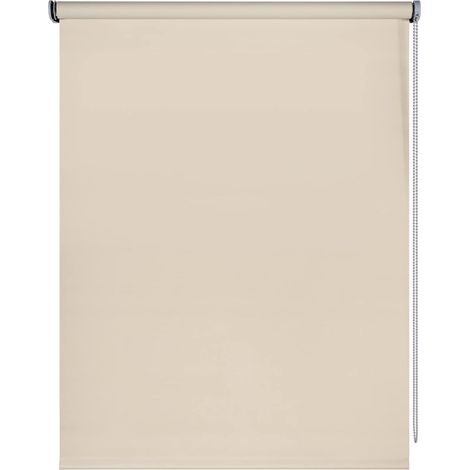 1 Store enrouleur occultant,isolant thermique,polyester,sécurité enfant,fenêtre porte,beige 120x250 cm (1/5)