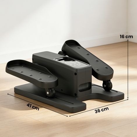 Mini Ellipsentrainer für Zuhause Untertisch Elektrischer Crosstrainer mit Fernbedienung LED-Display 12 Geschwindigkeiten (1/5)