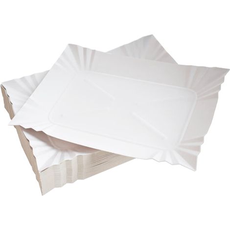 Plateau en papier griller 14 cm x 25 cm, 100 pièces (1/2)