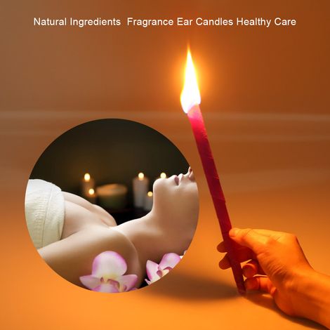 Bougies auriculaires parfumées, soins sains, ingrédients naturels, traitement, élimination de la cire, nettoyant, 10 pièces (1/5)