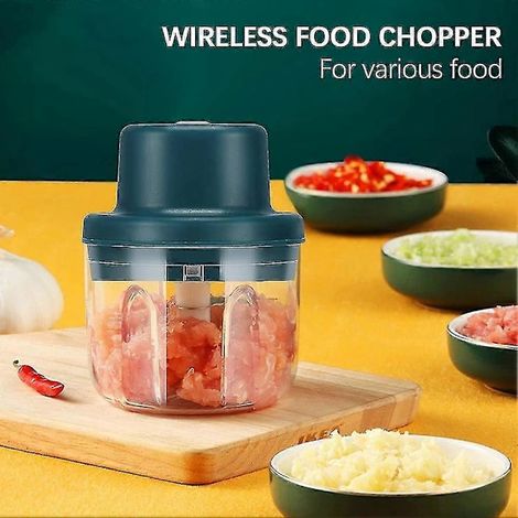 Hachoir à ail électrique NA, mini robot culinaire portable, presse-ail sans fil (1/4)