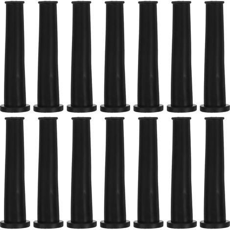 Gaine de Protection pour Câble Noire en Caoutchouc, Lot de 20 Fil et Cordon, Usage Bureau et Ordinateur, Aide à Réduire L’encombrement Ordonner les Fils (1/4)