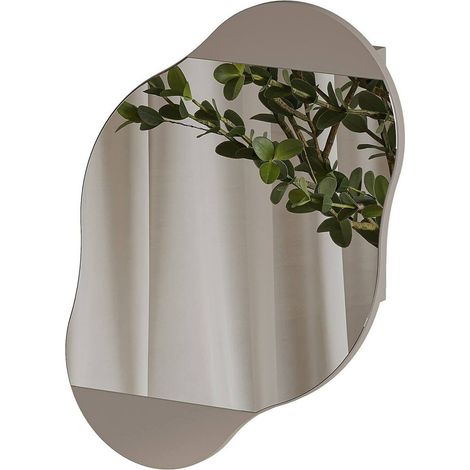 Spiegel Asterisk, Strukturmaterial Glas, 60x75h cm Beige