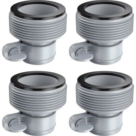 Adecuado para adaptador de manguera de piscina - plástico, mangueras de 1,5 pulgadas, gris, para bombas de filtro Intex, sistemas de agua salada y accesorios para piscinas elevadas. (1/5)