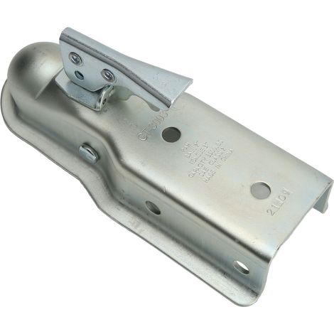 Attelage à flèche droite pour remorque, boule d'attelage de 2 pouces, canal de 3 pouces, capacité de charge de 3500 kg pour tube carré de 76 mm (1/5)