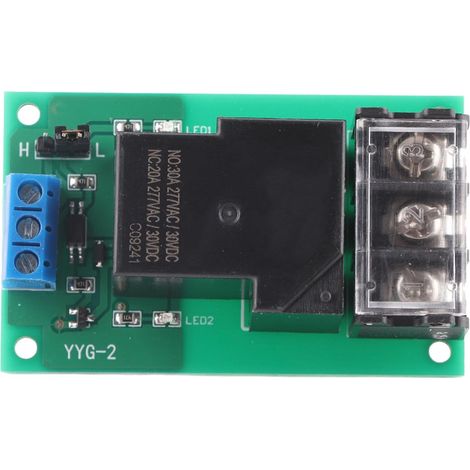 Module Relais Un Canal 30A DC 5V 12V 24V à Couplage Optique Isolé pour Déclenchement et Contrôle de Circuit (1/5)