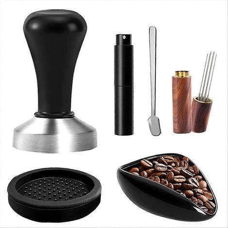 6 pièces espresso accessoires Bulk acier inoxydable machine espresso café Tampers outils pour cuisine café Shop (1/5)