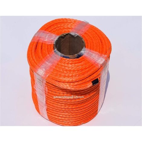 Corde de remorquage 10 mm 100m Orange Corde de treuil synthétique, Treuil, Corde Hors Route, VTT treuil Ligne