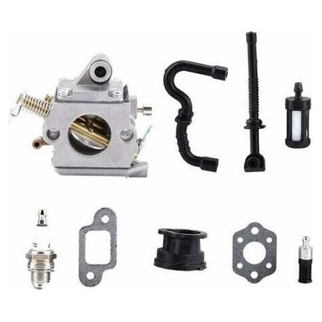 Carburador de piel de goma para STIHL MS170 MS180 017 018, carburador para STIHL MS170 MS180 017 018 piezas de motosierra carburador de cortacésped (1/5)