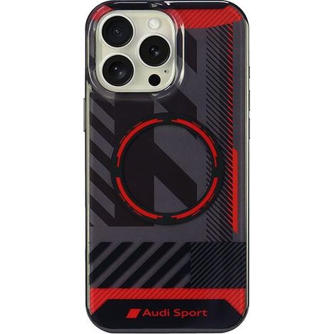 Custodia rigida Audi IML Sport MagSafe per iPhone 16 Pro Max 6.9 nera/nera (AUS-IMLMIP16PM-RSQ/D2-BK) (1/5)
