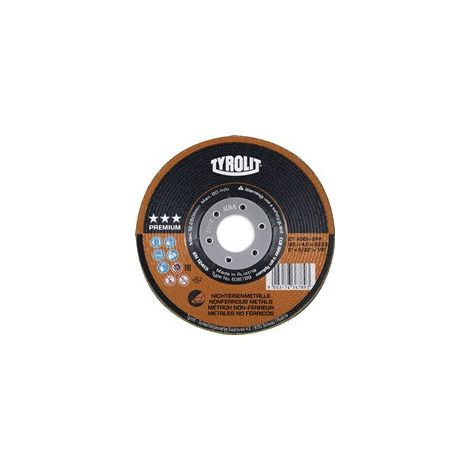 Disco abrasivo sgrossatura metalli non ferrosi Premium diametro125x7 mm TYROLIT 5316 (1/2)