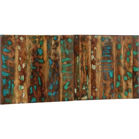 Maison Exclusive - Testiera Multicolore 120 cm in Legno Massello Recupero (1/5)