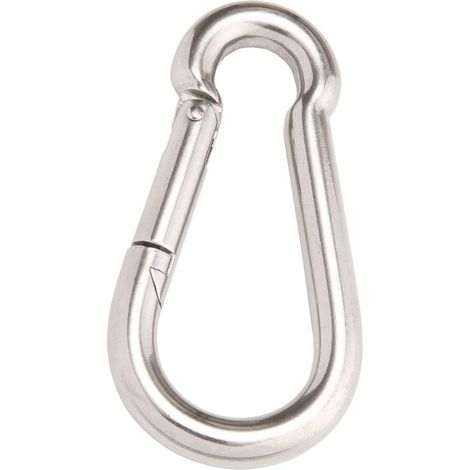Conacord Karabinerhaken 4 x 40 mm Karabiner Haken Schnapphaken Feuerwehrhaken