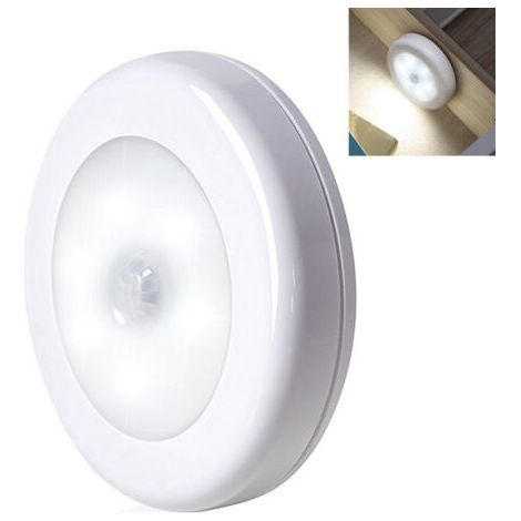Motion Sensor Light, LED Motion Detector, Closet Light, Battery Powered (Not Included), LED Light for Wardrobe, Shelf, Entrance, Garage, Kitchen, Hallway - (White) (1/5)