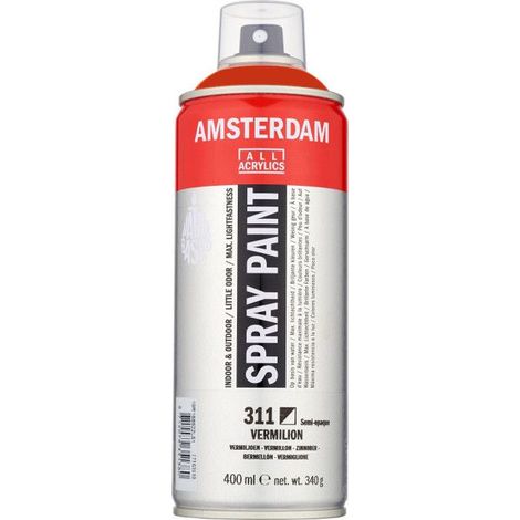 Bombe de peinture Amsterdam 400 ml vermillon (1/3)