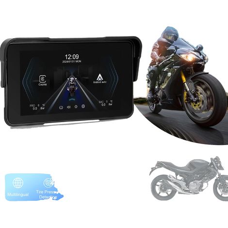 Affichage GPS de moto, écran haute définition, compatibilité sans fil, Aucun (1/5)