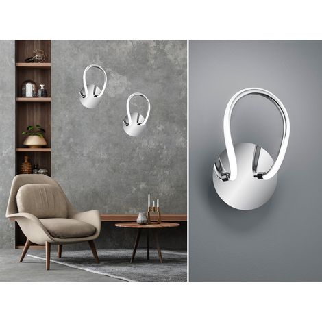 Bologna led wandleuchte chrom mit dimmer r27051106 (1/5)
