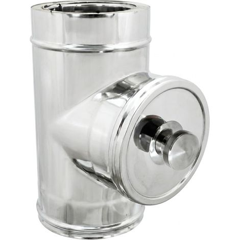 MAKA Modulo Ispezione HT Canna Fumaria Doppia Parete Inox Ø 200-250 mm (1/5)
