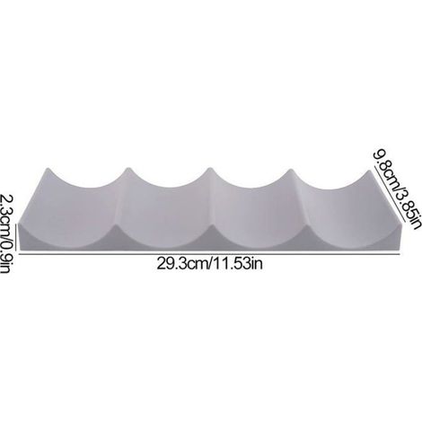 3pcs Étagère à Vin en Plastique Casier à Vin Antidérapant Organisateur De Canettes De Bière Porte Bouteille Empilable(Gris) (1/4)