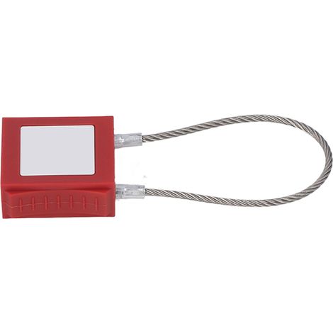 Câble de consignation/déconsignation en acier inoxydable résistant aux chocs, cadenas électrique avec clé, 5 câbles et 20 étiquettes. (1/5)
