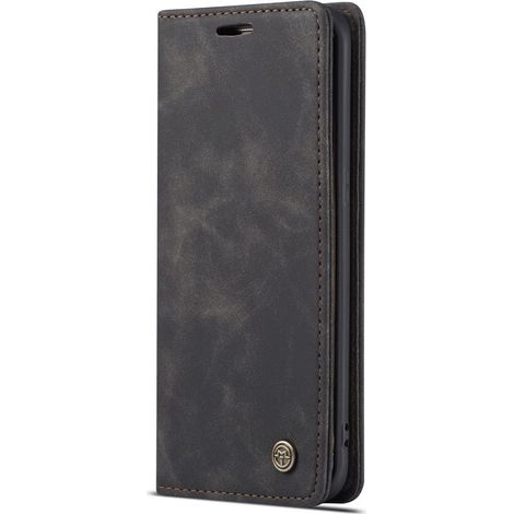 Caseme Schutzhülle für Samsung Galaxy S7 Edge, Leder-Wallet-Case, schwarz (1/5)