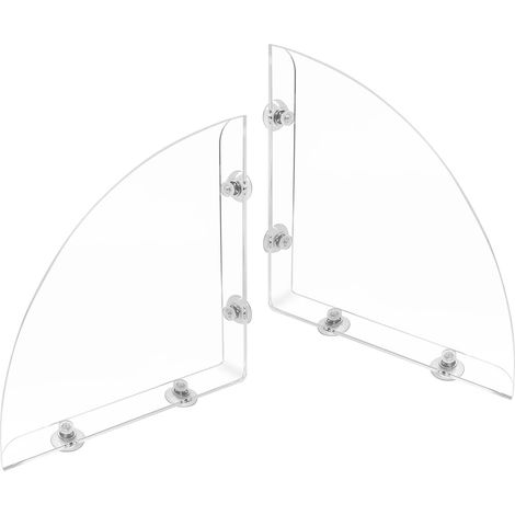 Pare-éclaboussures de douche et baignoire - 2 pièces en acrylique transparent , protection d'angle ,