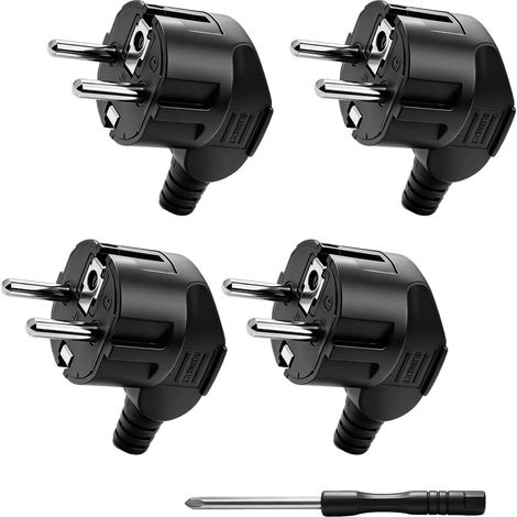 4 Pcs Prise Electrique Prise Européenne IP20 250V 16A Fiche (1/5)
