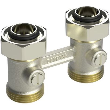 Danfoss Racor universal RLV-KB para radiador con válvula, radiador, G 3/4, Recto, 003L0391