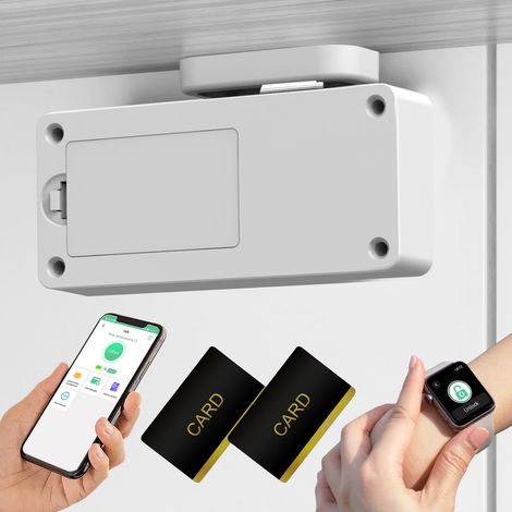Verrou d'armoire électronique RFID Bluetooth pour armoire à liqueur, tiroir, casier, meuble dissimulé (1/5)