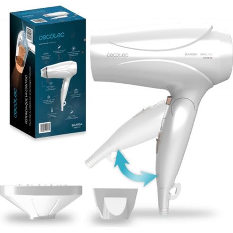 Cecotec Secador de pelo DC IoniCare TravelWhite (1/5)
