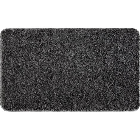 Tappeto da bagno SYNERGY, glamour, antiscivolo, morbido - lurex grigio grey 60x100 cm