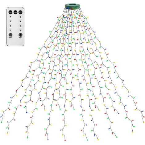 Guirlande Lumineuse 2m 400 LEDs pour Sapin de Noêl, Exterieur Etanche Guirlande LED Sapin Décoration Coloré (1/5)