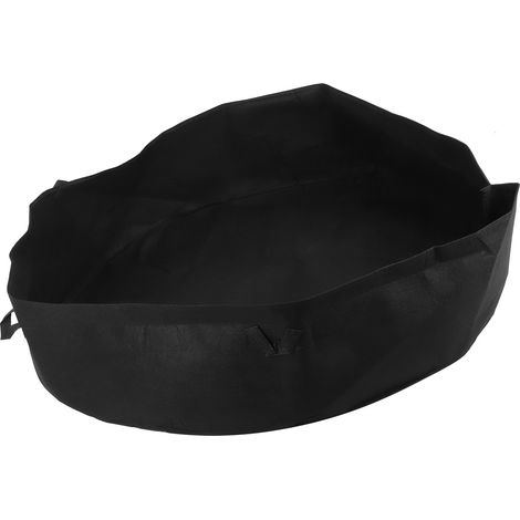 Sac de culture rond avec poignée pour légumes et semis, jardinage domestique, 120x30 cm, noir (1/5)
