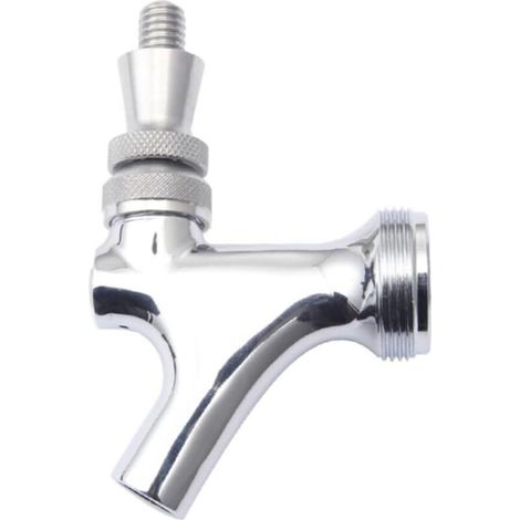 Beer keg tap - 304 stainless steel - With spout - Compatible with beer kegs and towers (1/5)