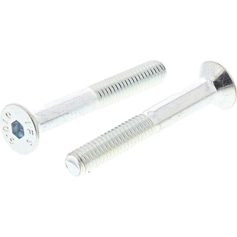 Vis à six pans creux, M4 x 30mm, tête Vis fraisée à tête creuse hexagonale, en Acier ( Prix pour Boîte de 50 ) (1/2)