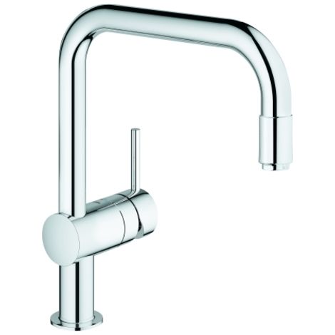Mezclador monomando de fregadero GROHE Minta, caño en U, con caño