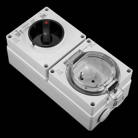 IP66 Wasserdichte Wandsteckdose mit Schalter (GB-Stecker) (1/5)