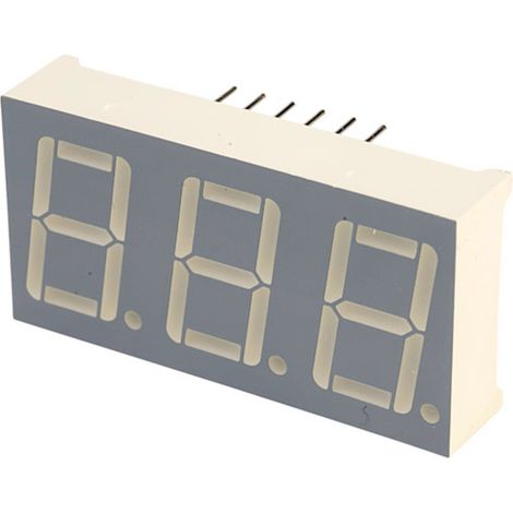 Kingbright 7-Segment-Anzeige Grün 2.2 V BA56-12GWA