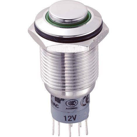 TRU COMPONENTS 701885 LAS2GQH-22ZE/G/12V/S/P Vandalismusgeschützter Druckschalter 250 V/AC 3 A 2 x E (1/3)