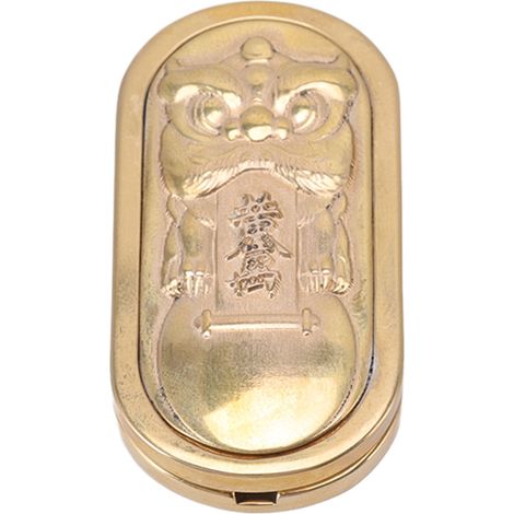 Bague magnétique coulissante EDC en métal pour doigt, pièce de poussée PPB anti-stress, jouet de relaxation lion (1/5)