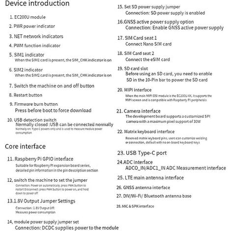 Entwicklungsboard IoT LTE Cat 1 EC200U-EU C4-P01 für QuecPython-- (1/5)