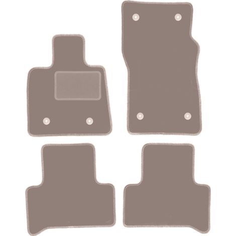 Alfombrillas de terciopelo para Alfa Romeo Stelvio 2x4 (2WD) SUV (2016-) beige (1/5)