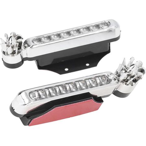 Feux de jour étanches à 8 LED alimentés par le vent pour voitures, camions, SUV, etc. (1/5)