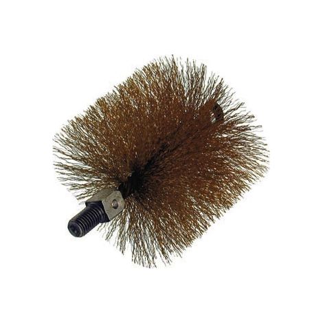 scovolo ad elica doppia per canna fumaria in acciaio temperato filettato 12 ma, 120 mm