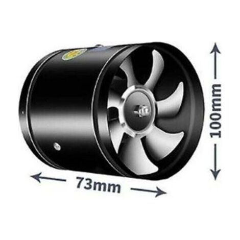 Mini ventilateur d'extraction mural de 4 pouces, adapté aux conduits de salle de bain et de toilettes. (1/3)